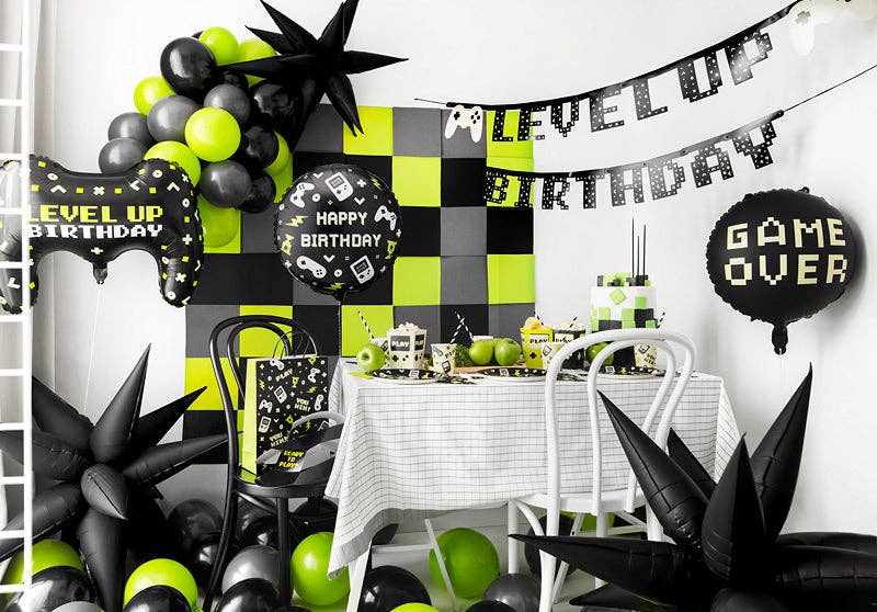 Happy Birthday Tablet Round Foil Balloon 18 in