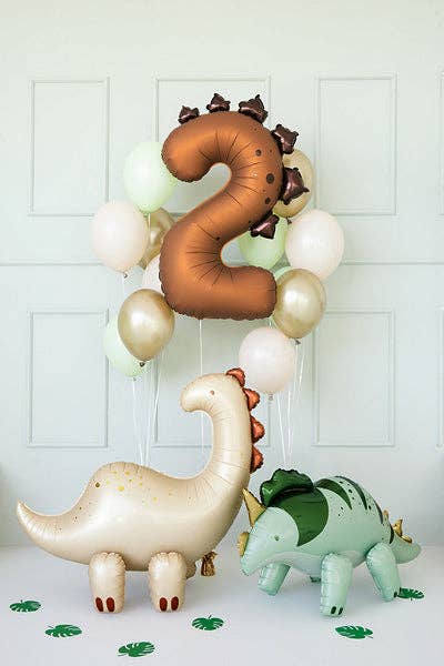 Dinosaur Number 2 Foil Balloon 36 in