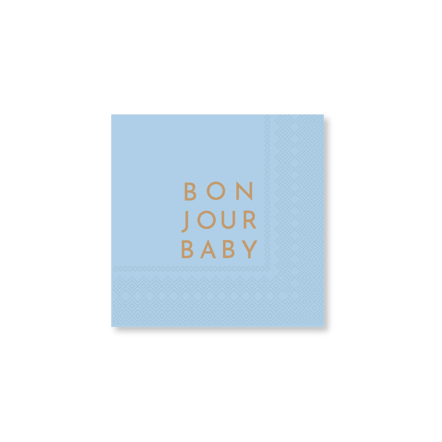 BONJOUR BABY SKY BLUE COCKTAIL NAPKINS