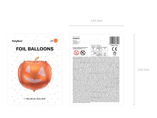 Pumpkin Foil Balloon