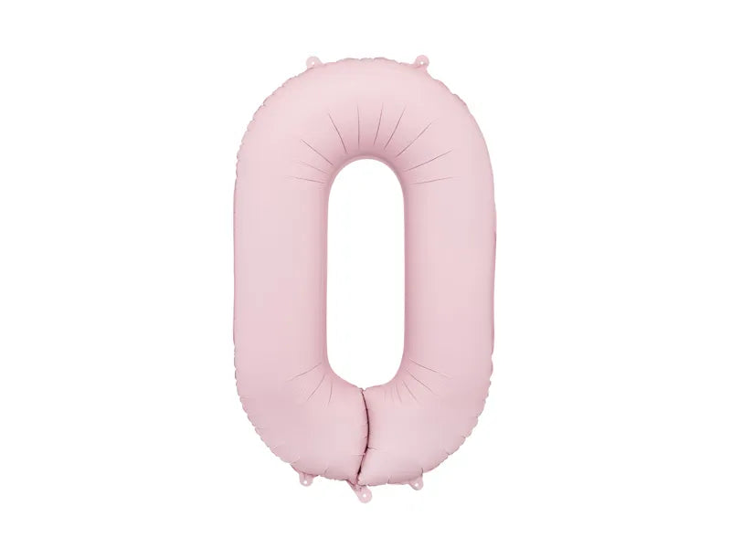 Foil Balloon Number Light Pink