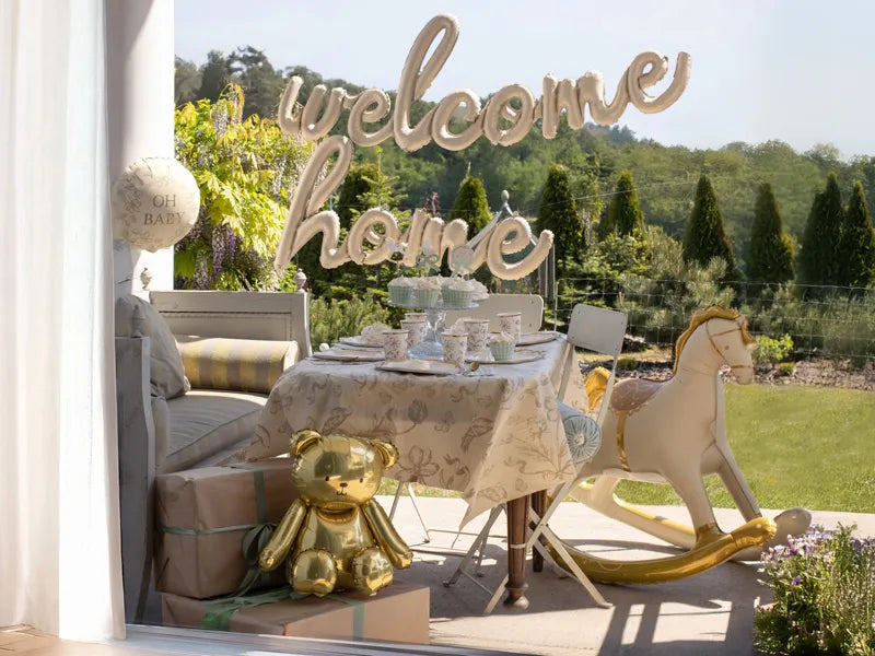 Foil Balloon Welcome Home Cappuccino