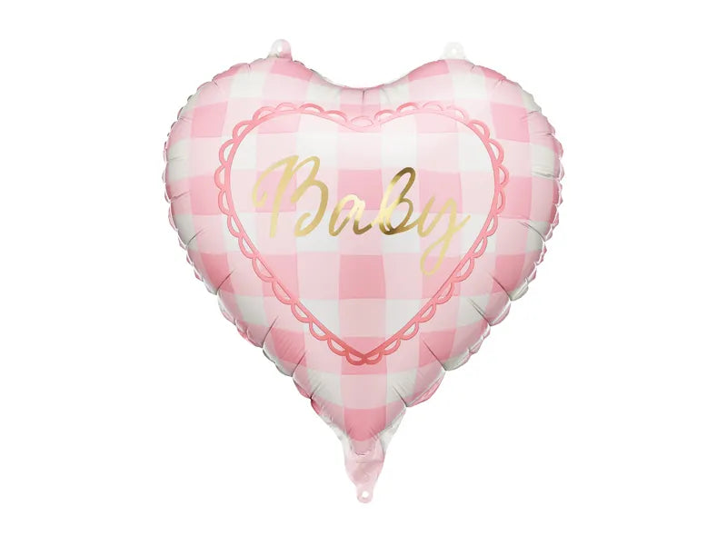 Foil Balloon Heart Baby Light Pink (35CM)