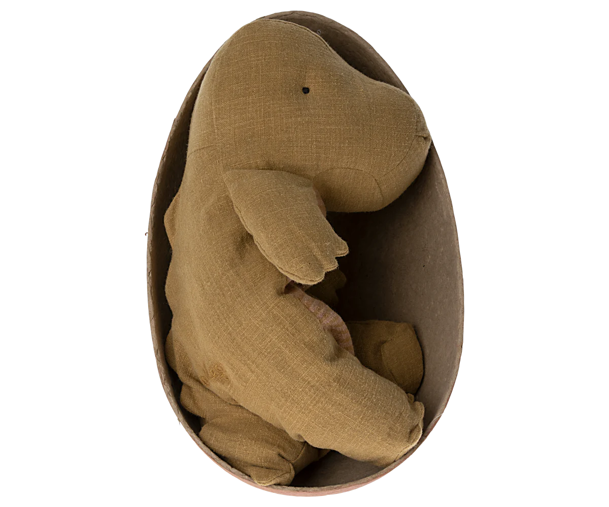 Gantosaurus in egg, Medium - Dark ocher
