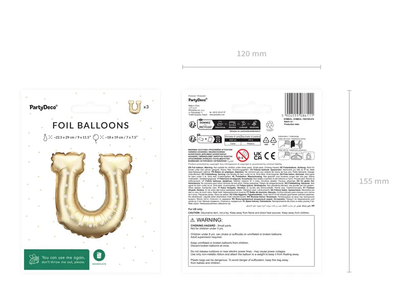 Foil Balloon Horseshoe for Garlands