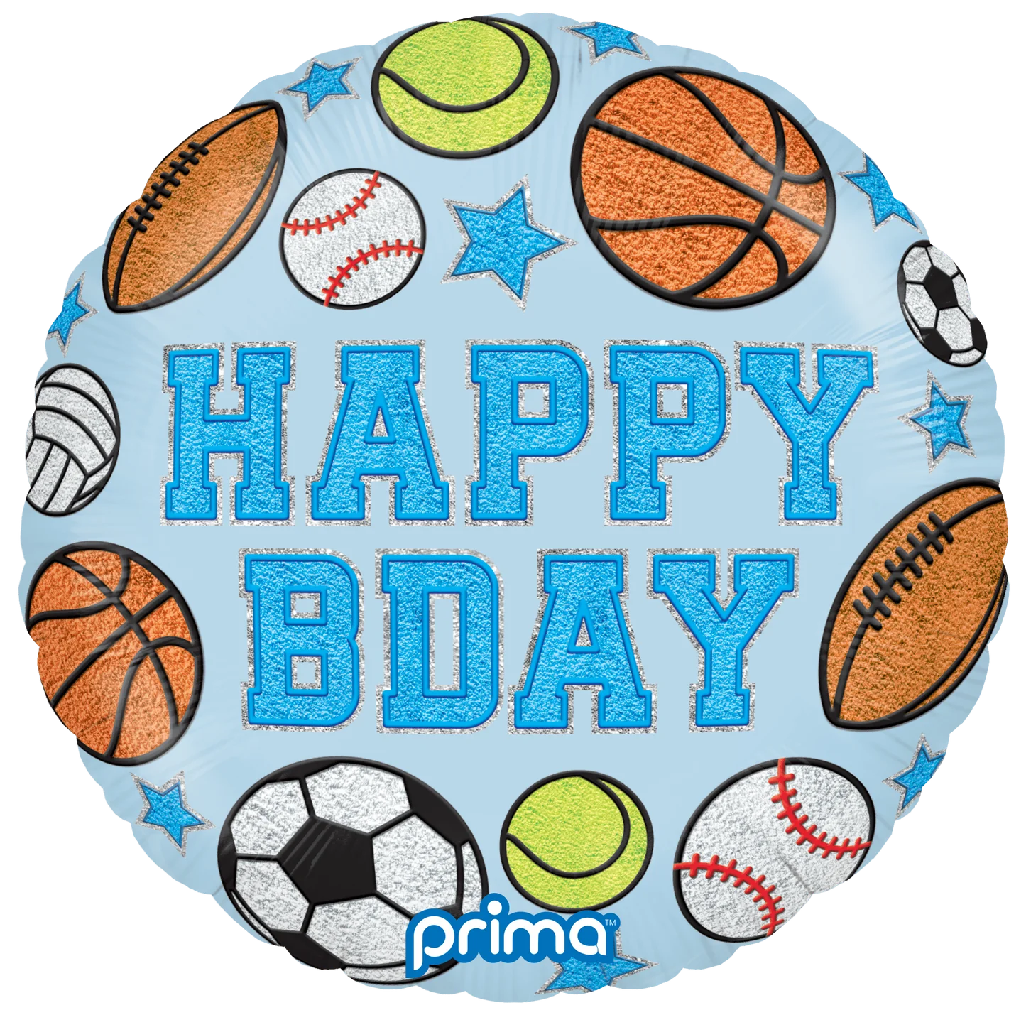18” Round Birthday Boy Patches