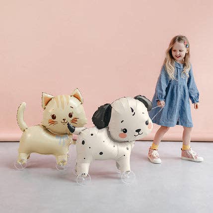Cat on Wheels Foil Balloon