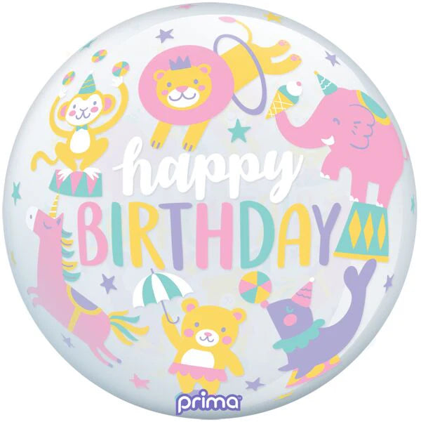 20” Birthday Pastel Circus Sphere