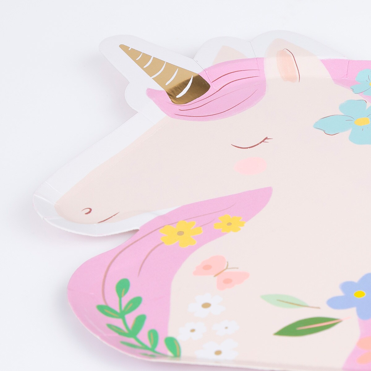 Meadow Unicorns Shaped Plates (x 8)