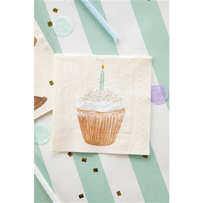 Cupcake Cocktail Napkin- Pack of 20