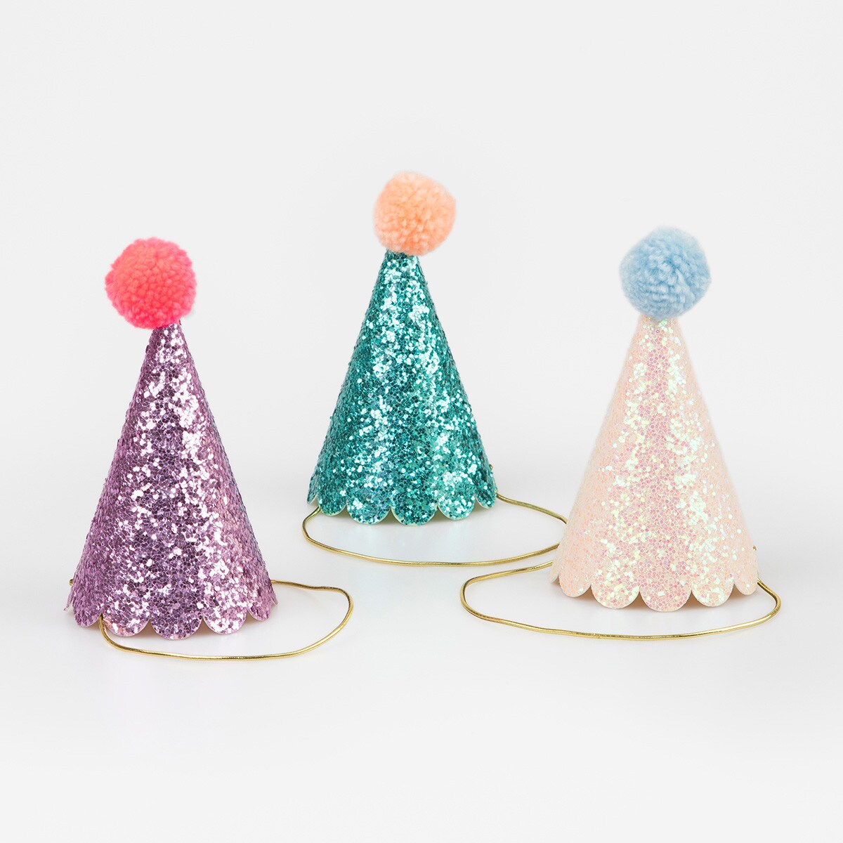Glitter Mini Party Hats (x 8)