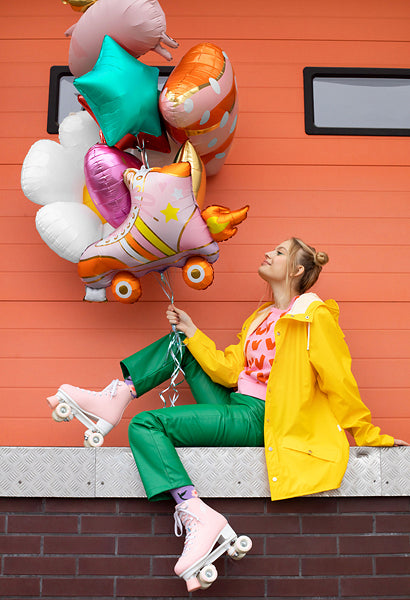 Foil Balloon Roller Skate