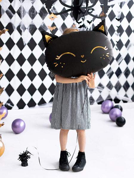 Foil Balloon Cat, Black