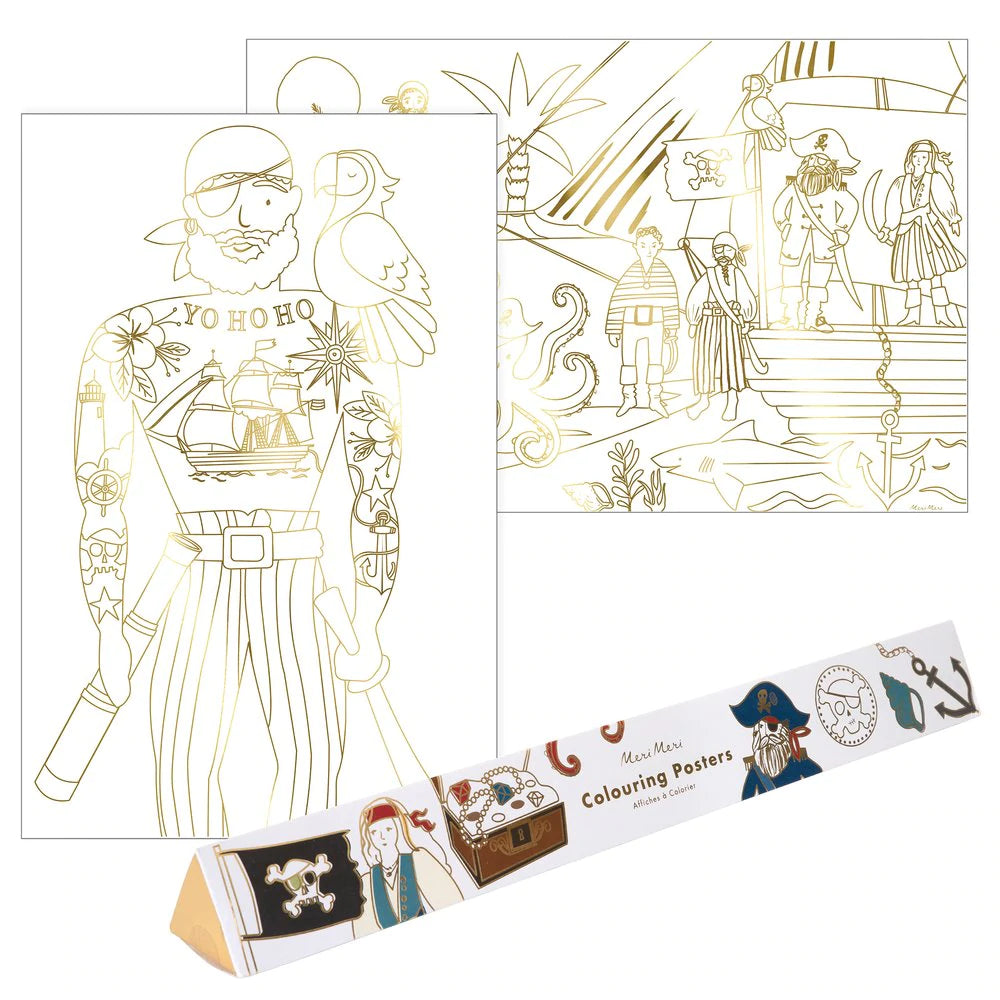 Pirate Colouring Posters (set of 2)