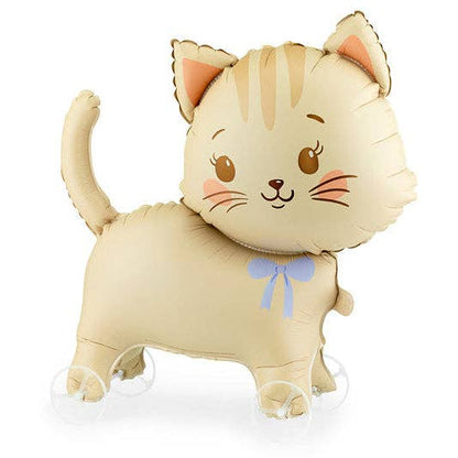 Cat on Wheels Foil Balloon