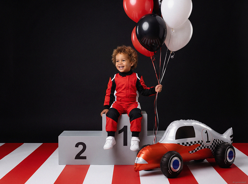 Race Car Foil Balloon 36 in