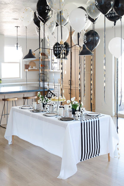 BLACK AND WHITE STREAMERS
