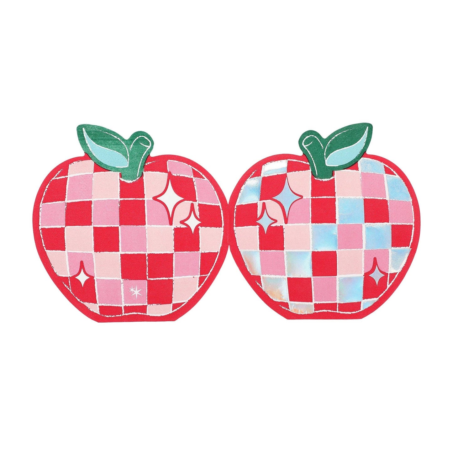 Disco Apple Paper Dessert Napkins (5" / 20 ct)