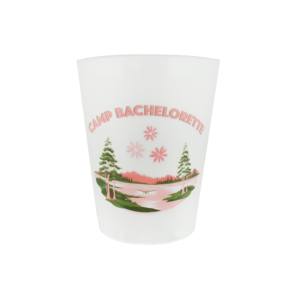 Camp Bachelorette Postcard Flex Cups