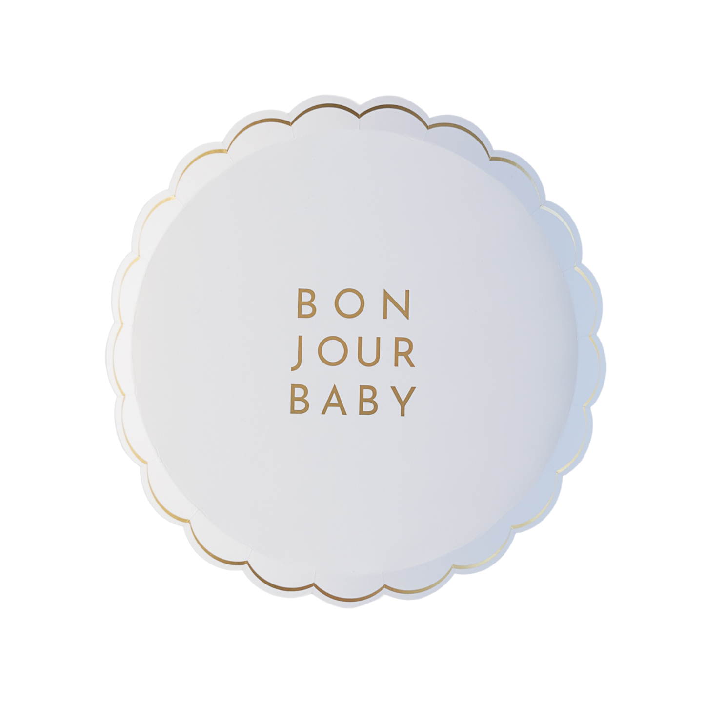 BONJOUR BABY BLANC WHITE SMALL PLATES
