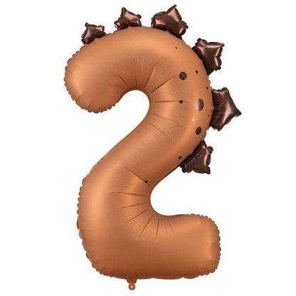 Dinosaur Number 2 Foil Balloon 36 in
