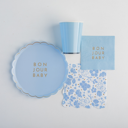 BONJOUR BABY SKY BLUE SMALL PLATES