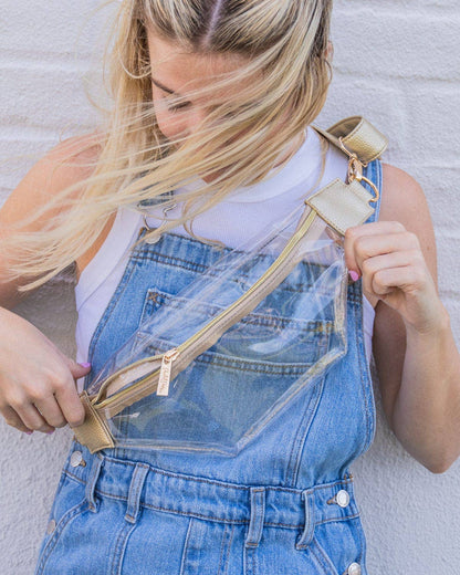 On The Go Clear Fanny Pack Belt Bag (Stadium Approved)