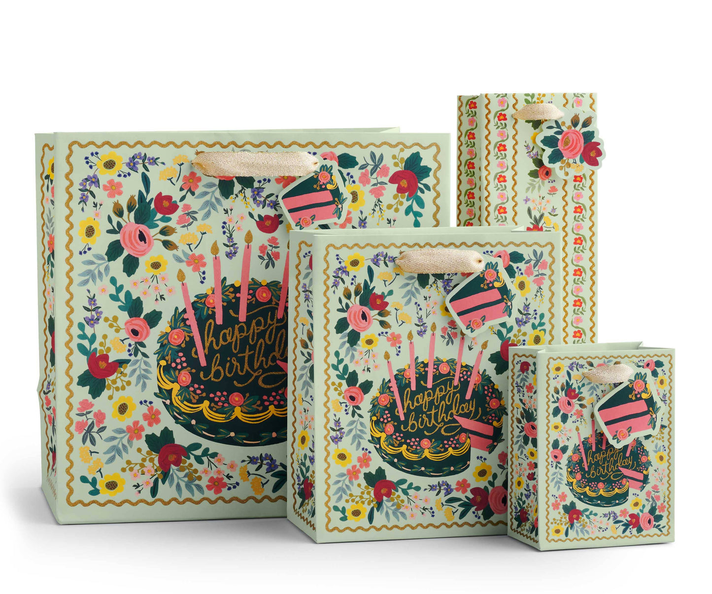 Floral Cake Gift Bag: Medium