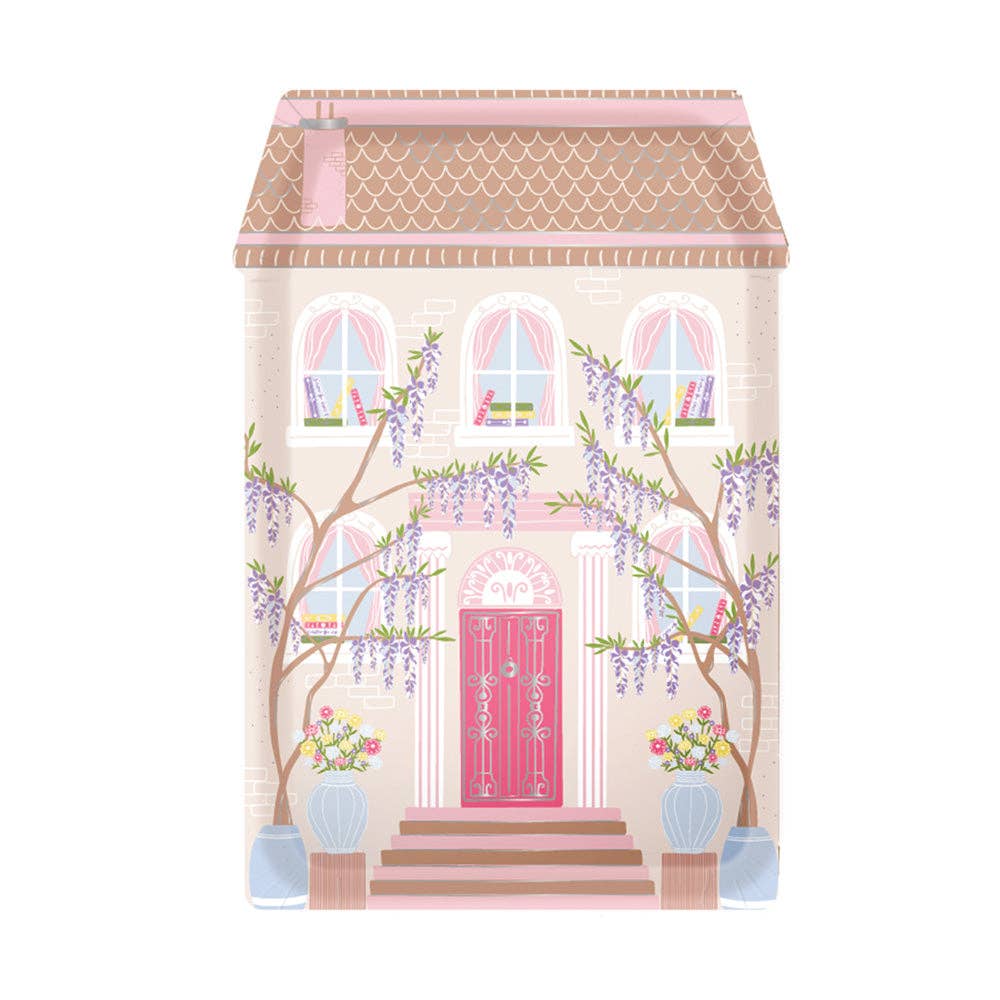 Book Club House Die-Cut Dinner Plates
