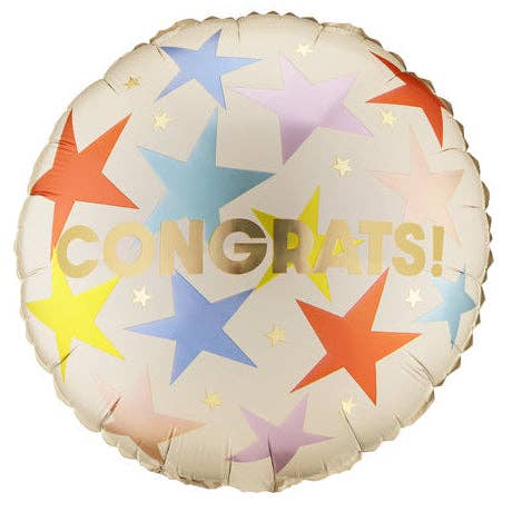 Congrats Round Foil Balloon 18 in