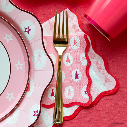 AMERICAN GIRL®  X BONJOUR FETE PINK STRIPE LARGE NAPKINS