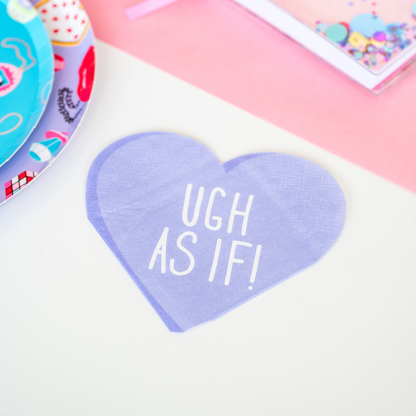 Y2K Candy Hearts Cocktail Napkins