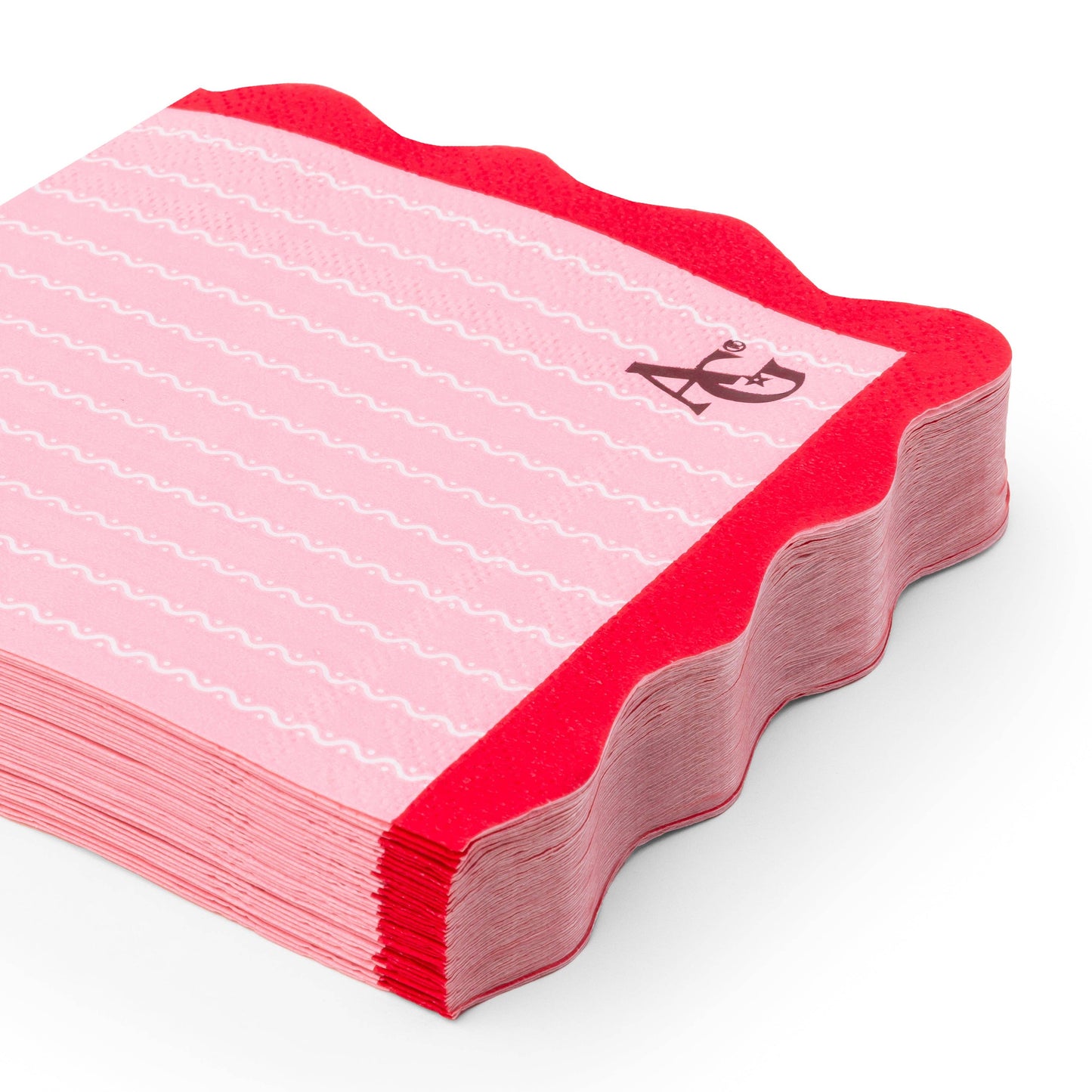 AMERICAN GIRL®  X BONJOUR FETE PINK LOGO SMALL NAPKINS
