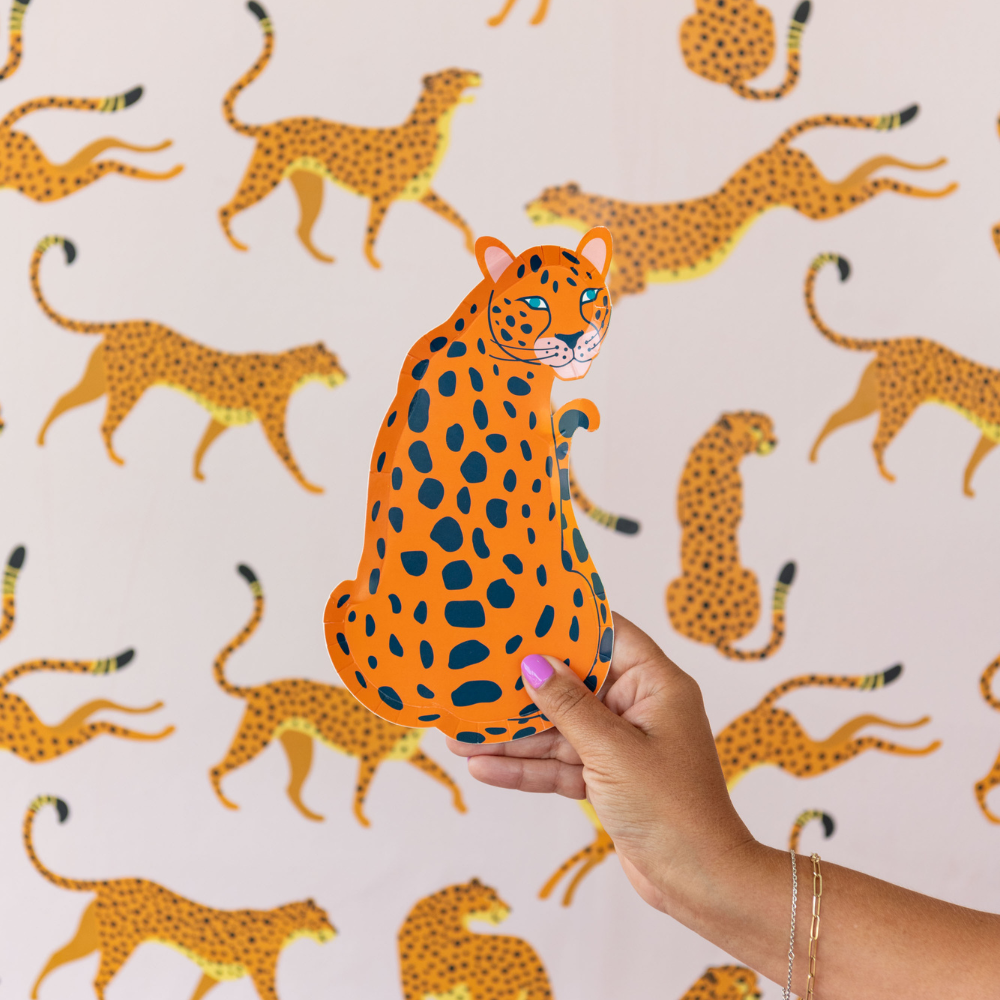 Jungle Animals Jaguar Dessert Plates