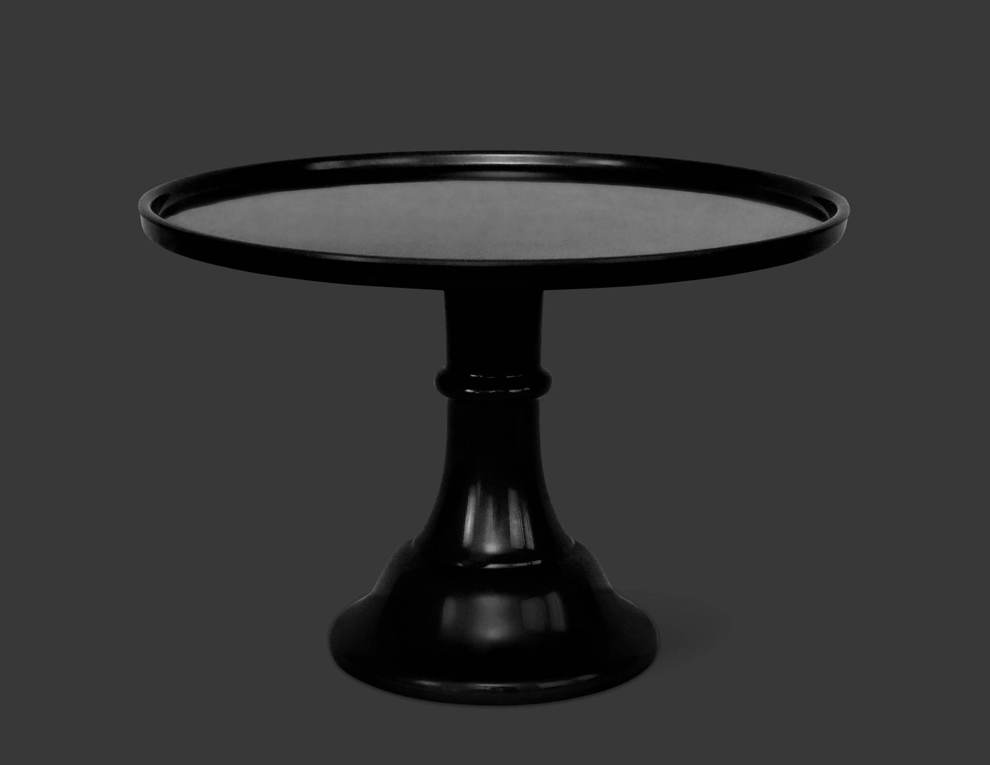 Melamine Cake Stand Large- Ink Black 11.5