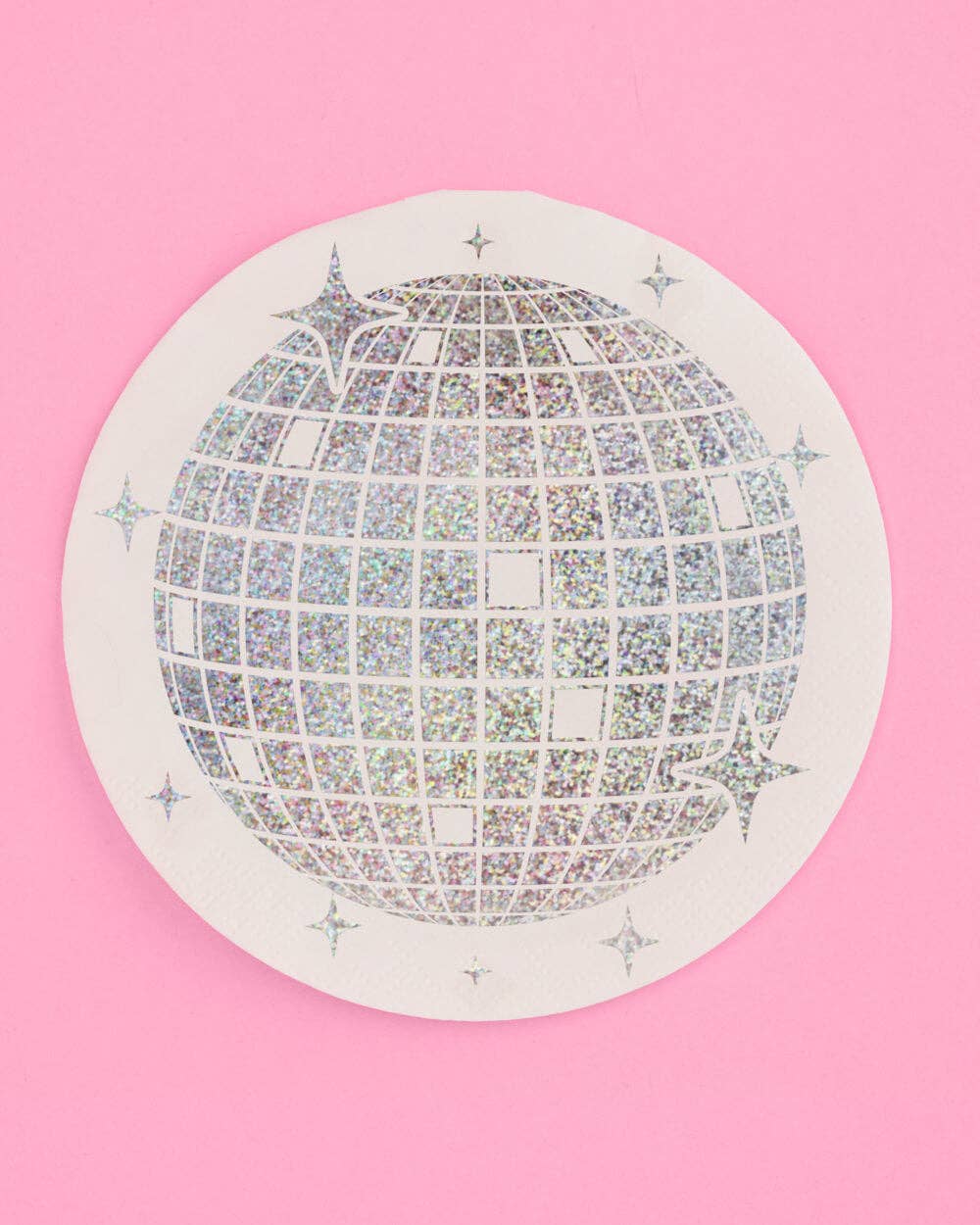 Shimmer Disco Ball Napkins, Birthday, Bach, NYE