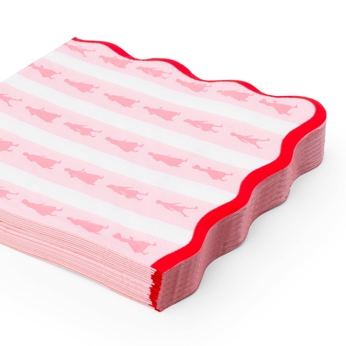 AMERICAN GIRL®  X BONJOUR FETE PINK STRIPE LARGE NAPKINS