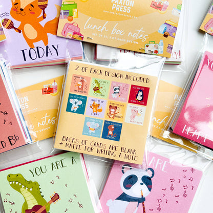 Lunch Box Notes - Musical Animals