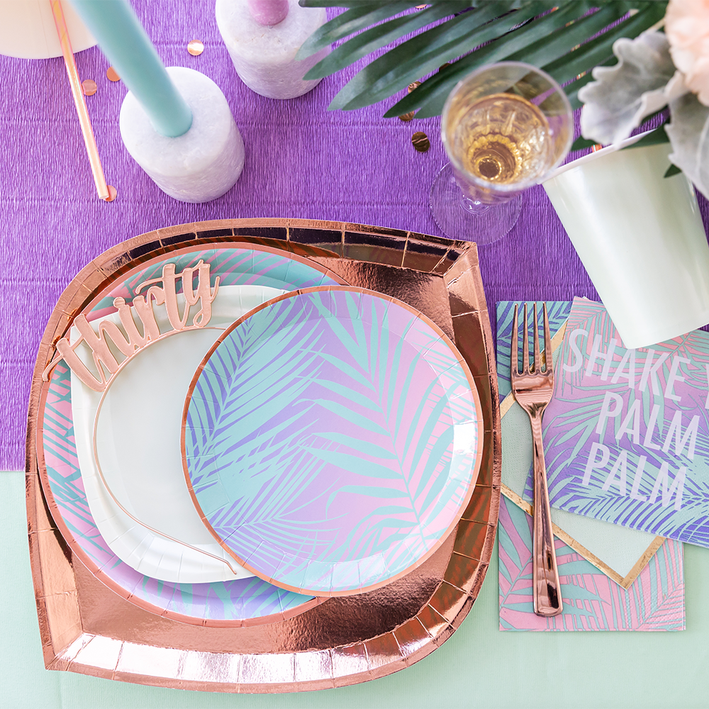 Shake Ya Palm Plates - 2 Size Options - 8 Pk.: Dessert