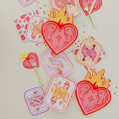 Queens Four Of A Kind Patterned Large Napkins