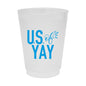 U.S. of YAY Frosted Party Cups