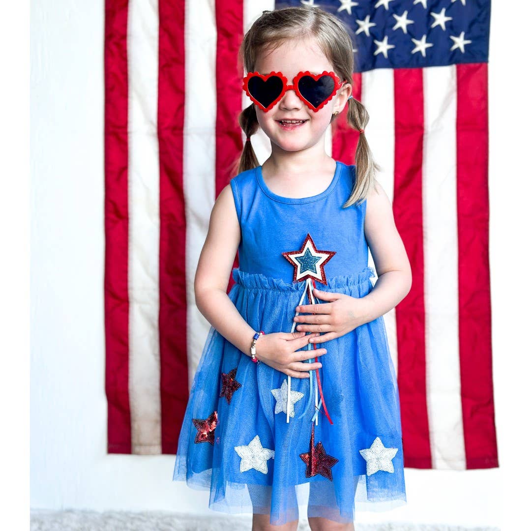 Patriotic Star Tank Tutu Dress