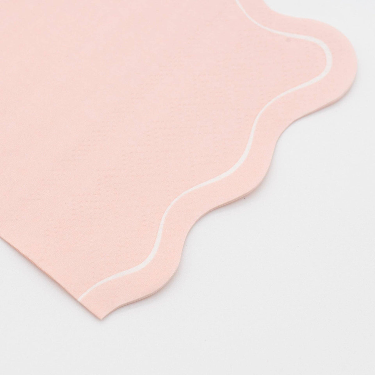 Pink Scallop Guest Towels