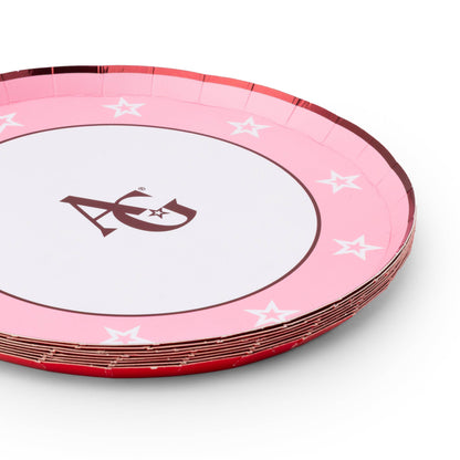 AMERICAN GIRL® X BONJOUR FETE PINK LOGO SMALL PLATES