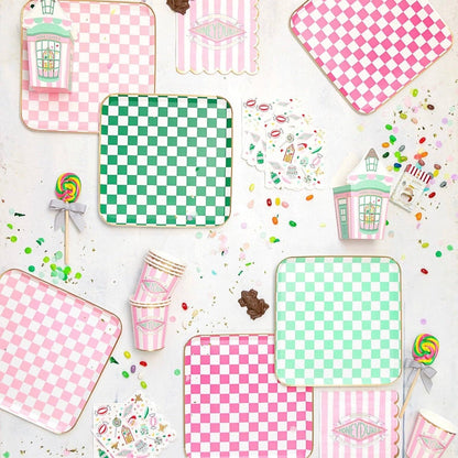 HARRY POTTER X BONJOUR FÊTE HONEYDUKES LARGE CHECKER PLATES