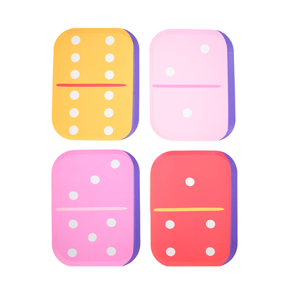 Game Night Dominoes Dinner Plates