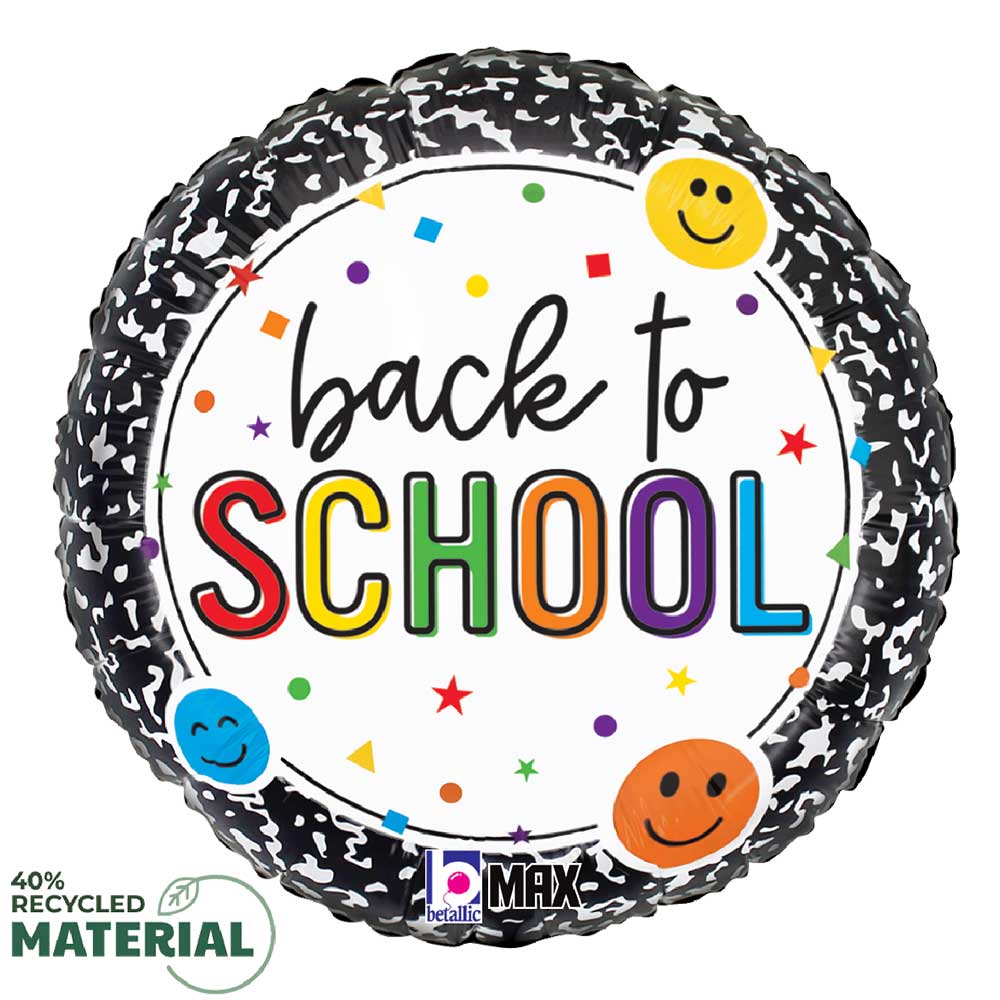 18” Back to School Smiley Composition