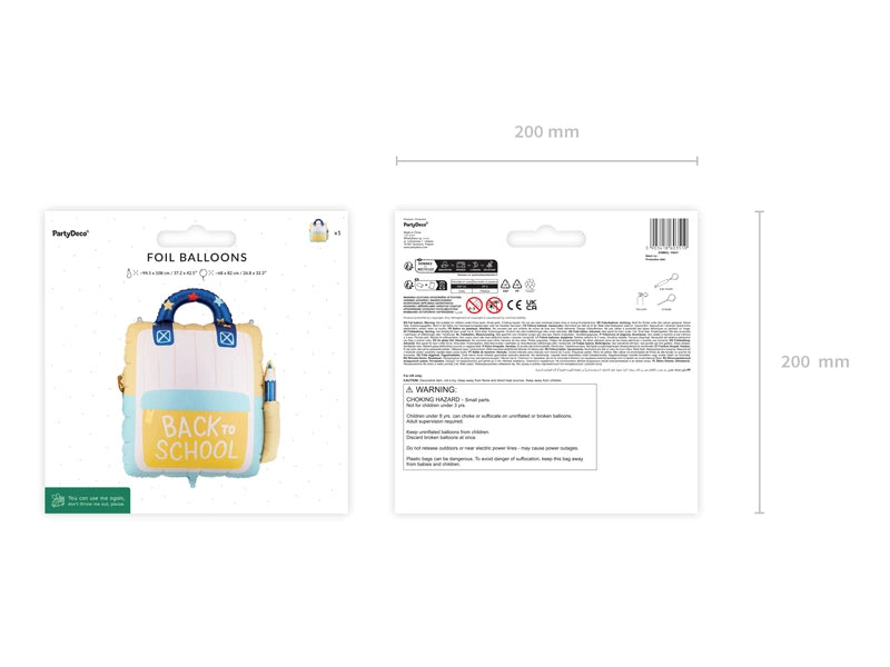 Foil Balloon School Backpack (68X82CM)