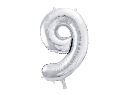 Foil Balloon Number Silver