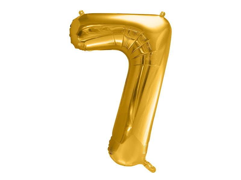 Foil Balloon Number 33.9IN Gold